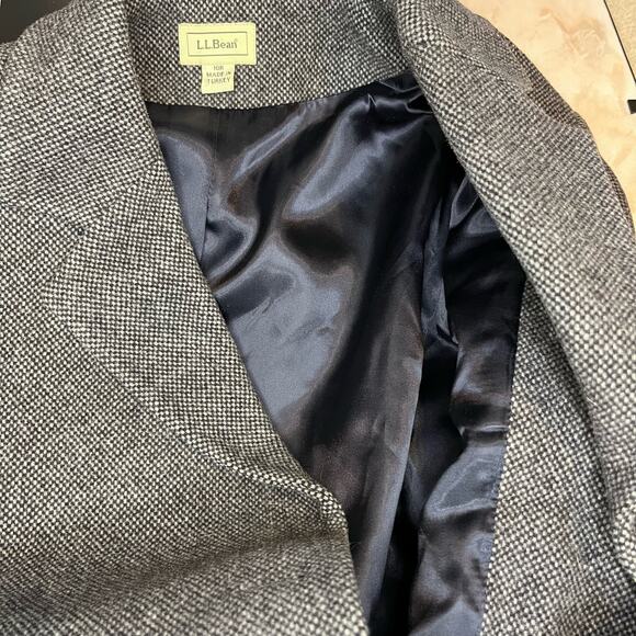 L.L. Bean Vintage Women's Wool Cashmere Blend Blazer Size 10R (Flaw) Academia - Picture 7 of 8